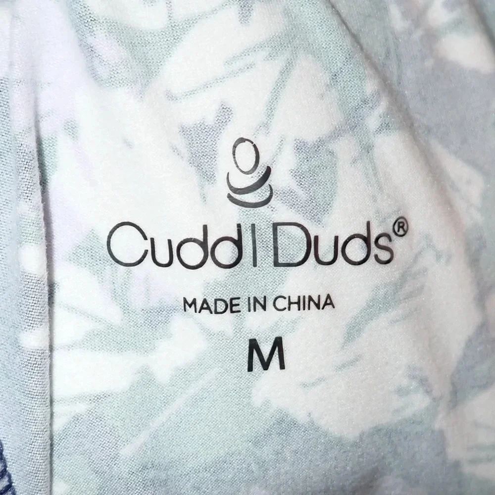 Cuddl Duds Women's Flexwear Cropped Leggings Floral Print size M